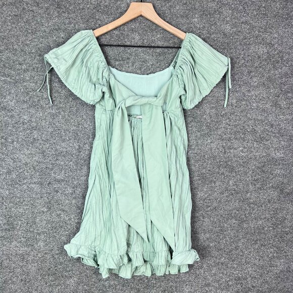 Kimchi Blue Women XS  Claudette Crinkle Babydoll‎ Mini Dress - Picture 4 of 11